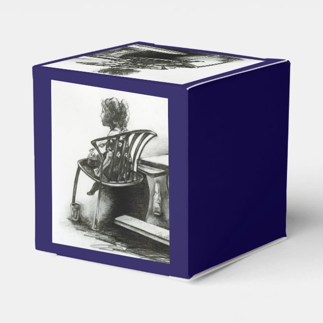 Vorstellungskraft heizt meine Realität an Geschenkschachtel (Rückseite)