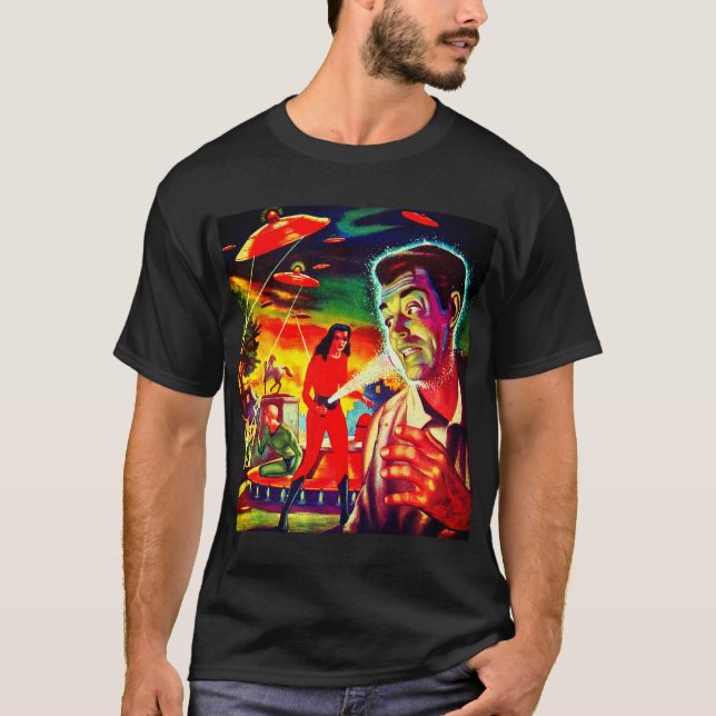 Vorstellungskraft - Oktober 1956 - Science Fiction T-Shirt (Vorderseite)