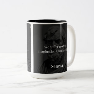 Vorstellungskraft und Leiden: Seneca über Wahrnehm Zweifarbige Tasse