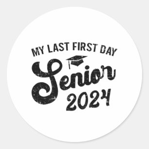 Vortag Senior 2024 zurück zur Schule Cl von 20 Runder Aufkleber