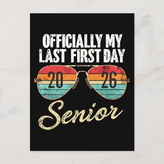 Vortag Senior 2026 Feiertagspostkarte (Vorderseite)