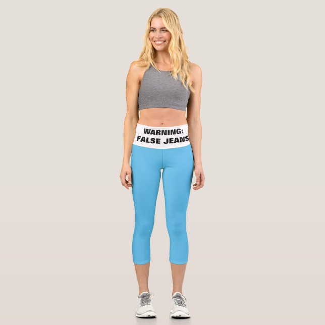 Vortäusche für ehrliche Leute Capri Leggings (Vorderseite)