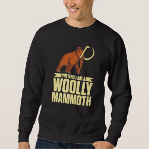 Vortäuschen, ich sei ein Wollmammut prähistorische Sweatshirt
