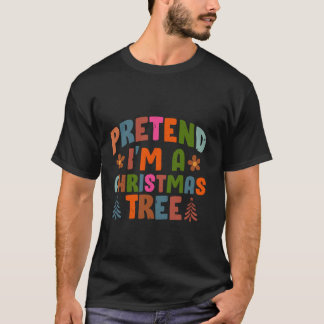 Vortäuschen im Weihnachtsbaum Erwachsene Weihnacht T-Shirt