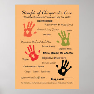 Vorteile des Chiropractic Care Poster individuell