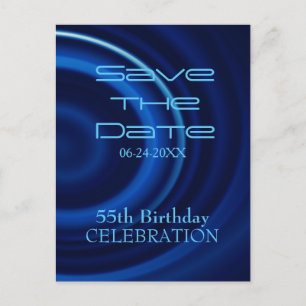 Vortex 55. Geburtstag Save the Date Postkarte