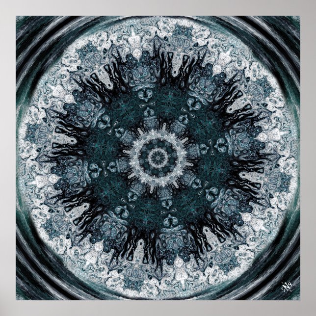Vortex der Götter abstrakte hypnotische Zusammense Poster (Vorne)