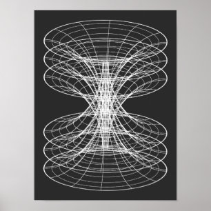 Vortex-Drahtgitter-Sternbild Poster