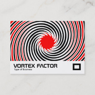 Vortex Factor - Rot Visitenkarte