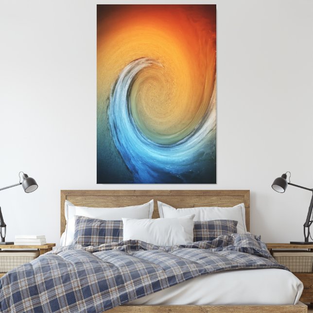 Vortex Leinwanddruck (Insitu (Schlafzimmer))