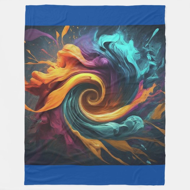 Vortex of Vibrance Fleecedecke (Vorderseite)
