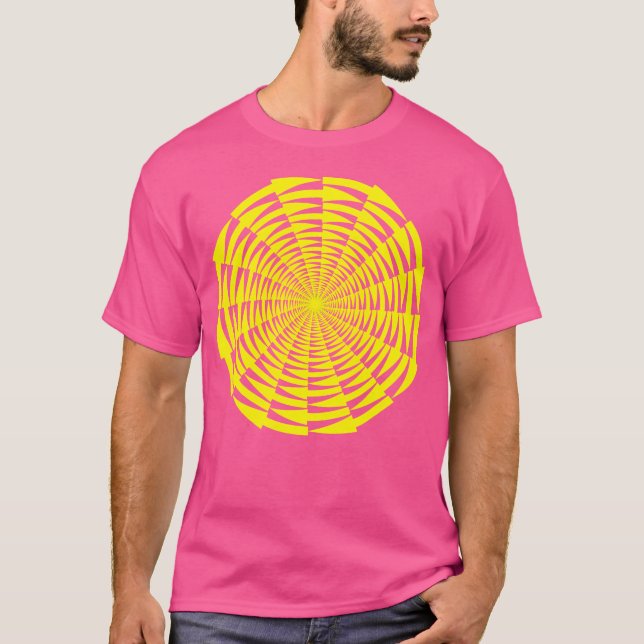 Vortex optische Täuschung T-Shirt (Vorderseite)