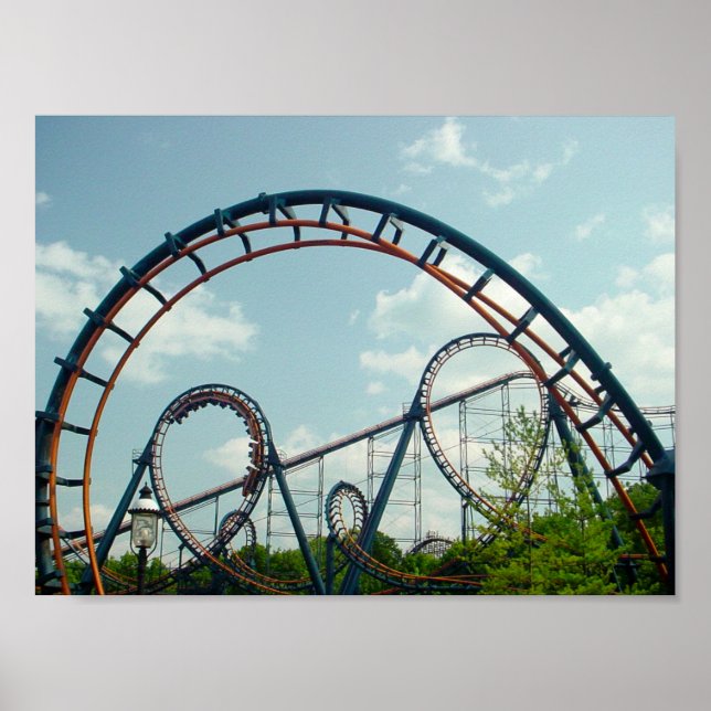 Vortex, Roller Untersetzer, KingsIsland, Vergnügun Poster (Vorne)