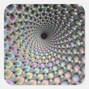 Vortex-Sticker Quadratischer Aufkleber