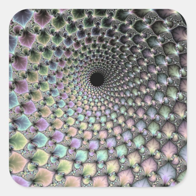 Vortex-Sticker Quadratischer Aufkleber (Vorderseite)