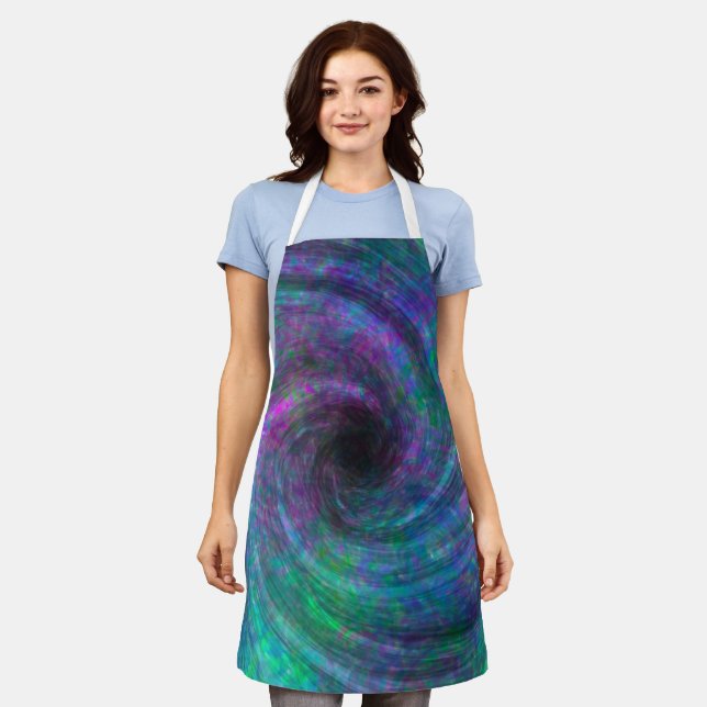 Vortex-Tie-Dye-Schürze Schürze (Getragen)