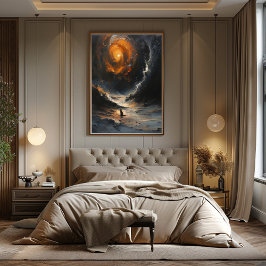 Vórtice Cósmico del Zorro: Abismo Surrealista Poster