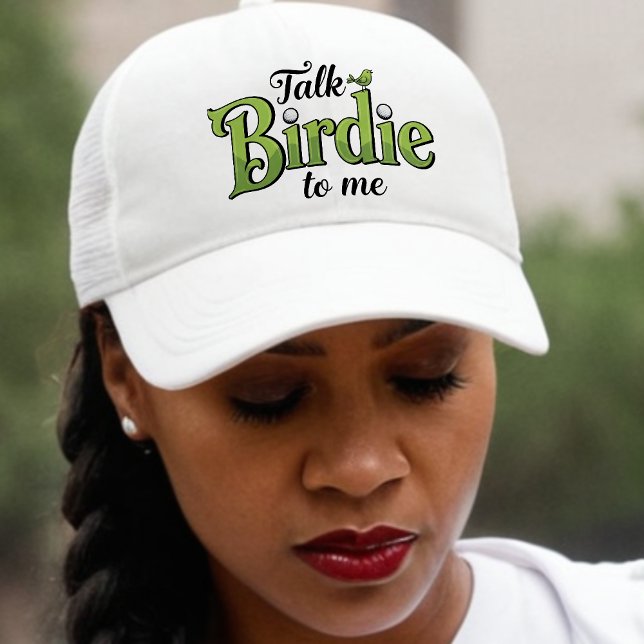 Vortrag Birdie to Me Funny Golf Truckerkappe (Talk Birdie to Me Funny Trucker Hat
)
