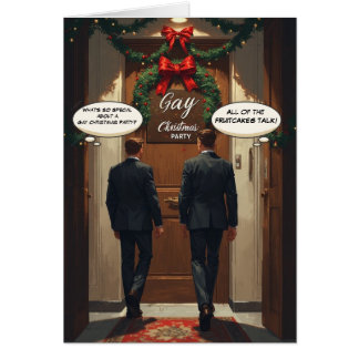 Vortrag Fruitcake Party: Funny Gay Christmas Card