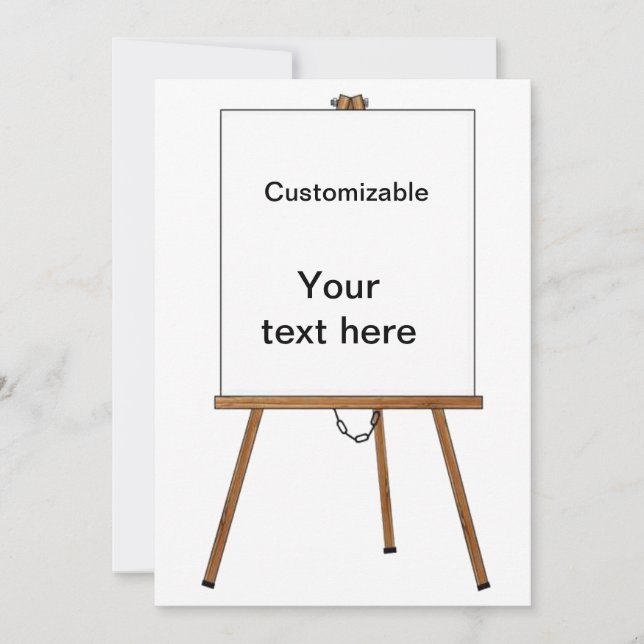 Vortrag-und Anzeigen-hölzernes Gestell Einladung (Vorderseite)