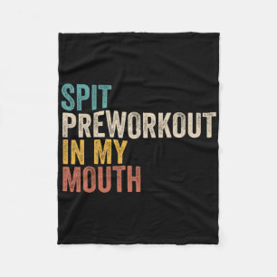 Vortrainieren in meinem Mouth Funny Gym Bodybuilde Fleecedecke