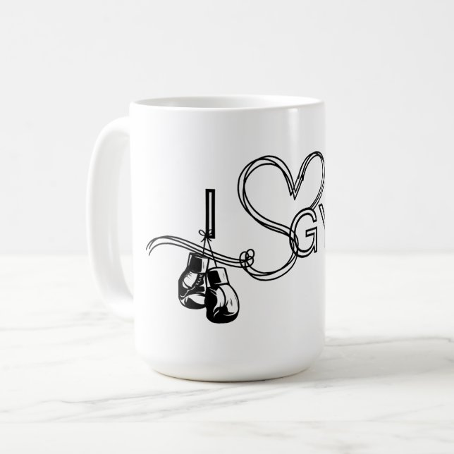 Vortrainings-Boxing-Becher Punch Kaffeetasse (Vorderseite Links)