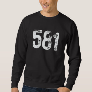 Vorwahl 581 Quebec QC Mobiltelefon-Vorwahl Sweatshirt