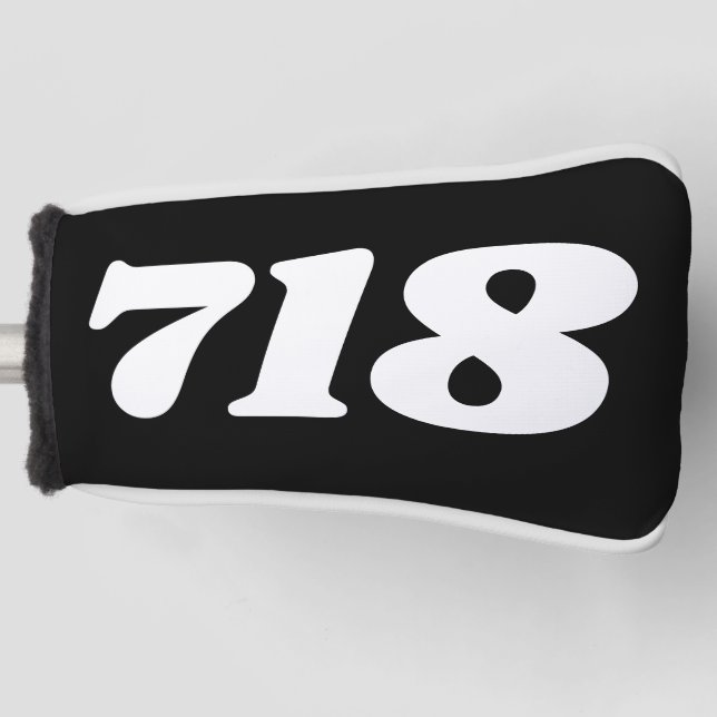 Vorwahl 718 (New York City) Golf Headcover (Vorderseite)