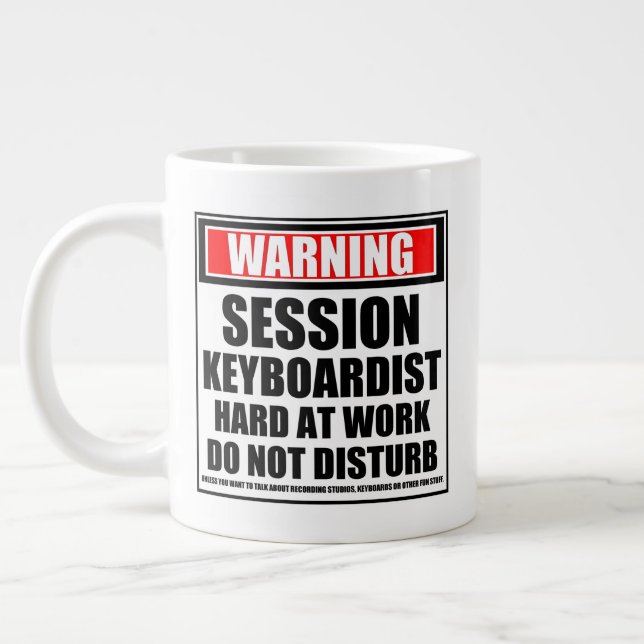 Vorwarnung von Session-Keyboardern Jumbo-Tasse (Links)