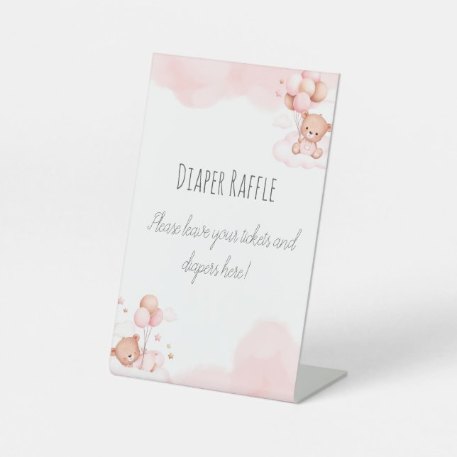 Vorwartezeichen für Windeln Sockelschild (Vorderseite)