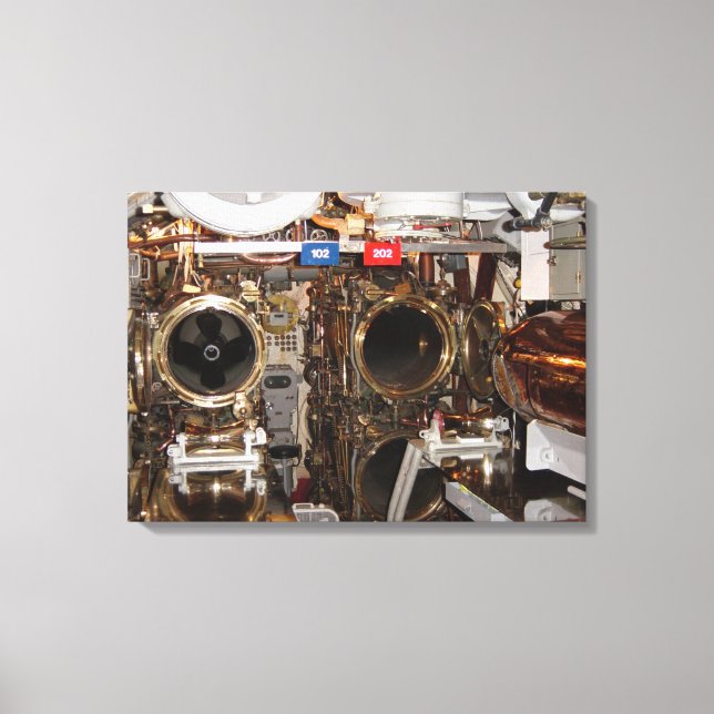 Vorwärts-Torpedo-Raum Leinwanddruck (Vorderseite)