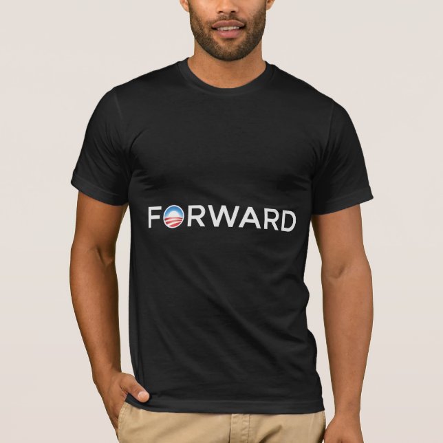 Vorwärts - Unterstützung Obama! T-Shirt (Vorderseite)