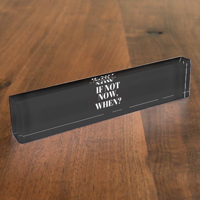 Vorwärtsdenkername-Zeichen für den Schreibtisch Namensplakette (Seite)