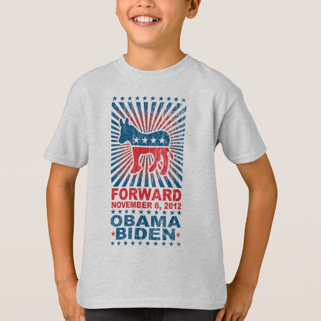 VorwärtskinderShirt Obama 2012 T-Shirt (Vorderseite)