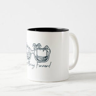 Vorwärtskommen Sommer Strand Inspirierend Zweifarbige Tasse