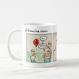 Vorwitzige Baby-Comic-Tasse Dimwitz Comics Tasse