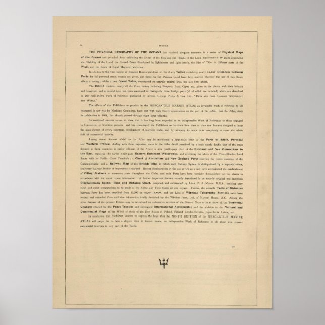 Vorwort neuer merkantiler Meeresatlas Poster (Vorne)