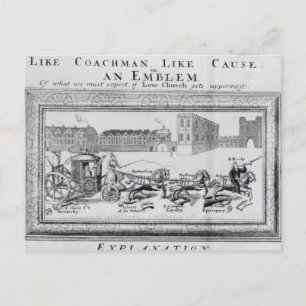 Vorwurf der Gefahren der niedrigen Kirche Postkarte