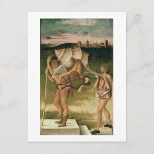 Vorwurf der Weisheit (Öl auf Tafel) Postkarte