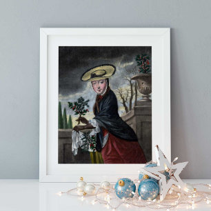 Vorwurf Dezember - Frau im Winterkleid