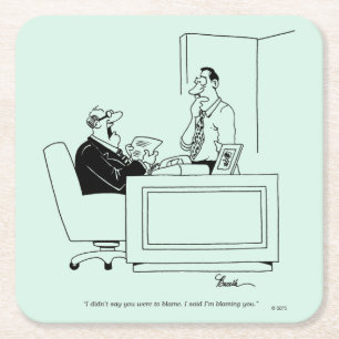 Vorwurf Rechteckiger Pappuntersetzer