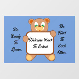 Vorzeichenbehebung für den hinteren Bär Fensteraufkleber