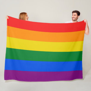 Vorzeichenfarben Streifen Fleecedecke