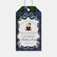Vorzügliche Koketten-Schleifen-Bär-Tartan-Geburtst