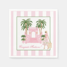 Vorzügliche Palm Beach Hochzeits- / Junggesellinne