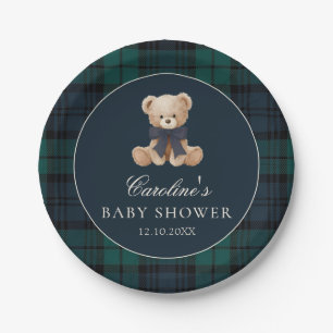 Vorzügliche Teddybär-Baby-Party-Papierplatten Pappteller