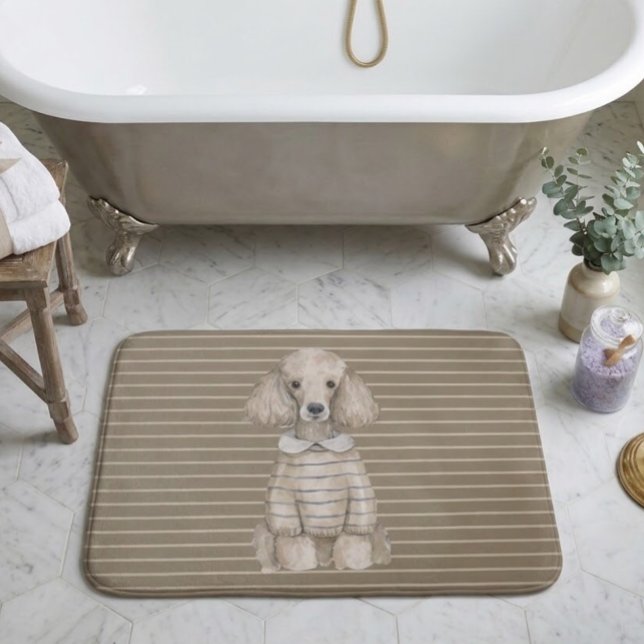 Vorzüglicher Pudel Hund  Badematte (Von Creator hochgeladen)