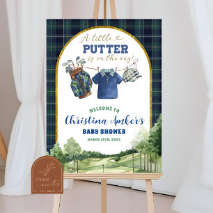 Vorzügliches Luxus-Golf-Baby-Shower-Willkommenssch Poster