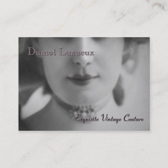 Vorzügliches Vintages Visitenkarte (Vorderseite)