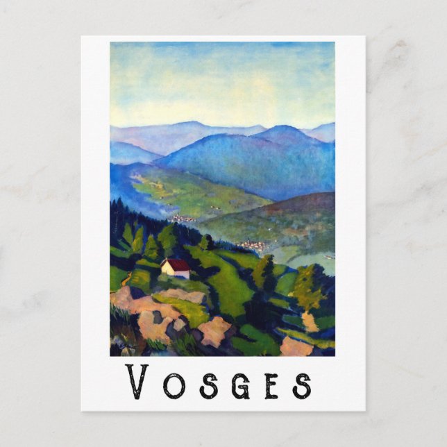 Vosges Mountains, Frankreich Postkarte (Vorderseite)